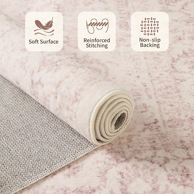 Rugxara Washable Area Rug for Living Room, Bedroom Kitchen(3'x5')