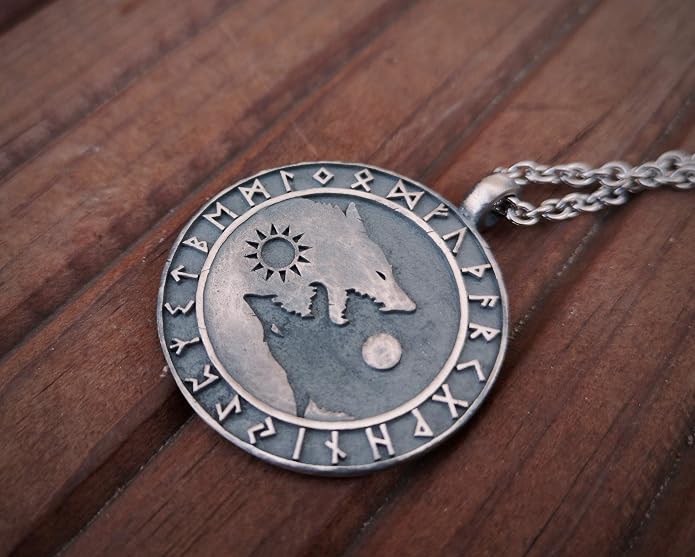 Yin Yang Necklace For Men Ancient Looking High Quality Pendant Jewelry - Yin Yang Gifts - Viking Jewelry for Men