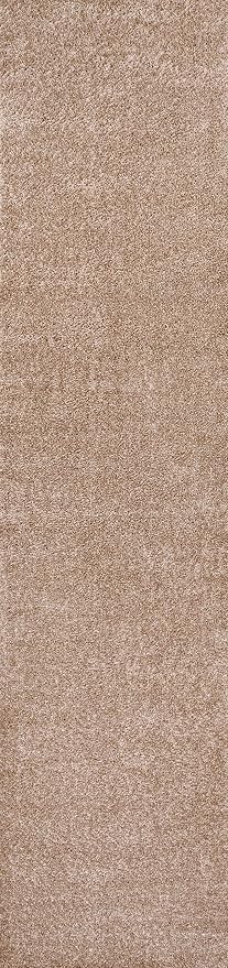 JONATHAN Y Haze Solid Low-Pile Beige Runner Rug 2x12, Coastal,Bohemian,Minimalist,Classic, Easy-Cleaning for Living Room,Bedroom,Kitchen,Pet Friendly,Non-Shedding (SEU100G-212)