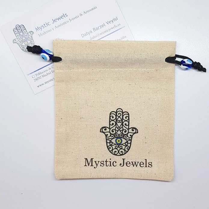 MYSTIC JEWELS By Dalia - Silver Lucky Tiny Evil Eye Bracelet - 7"