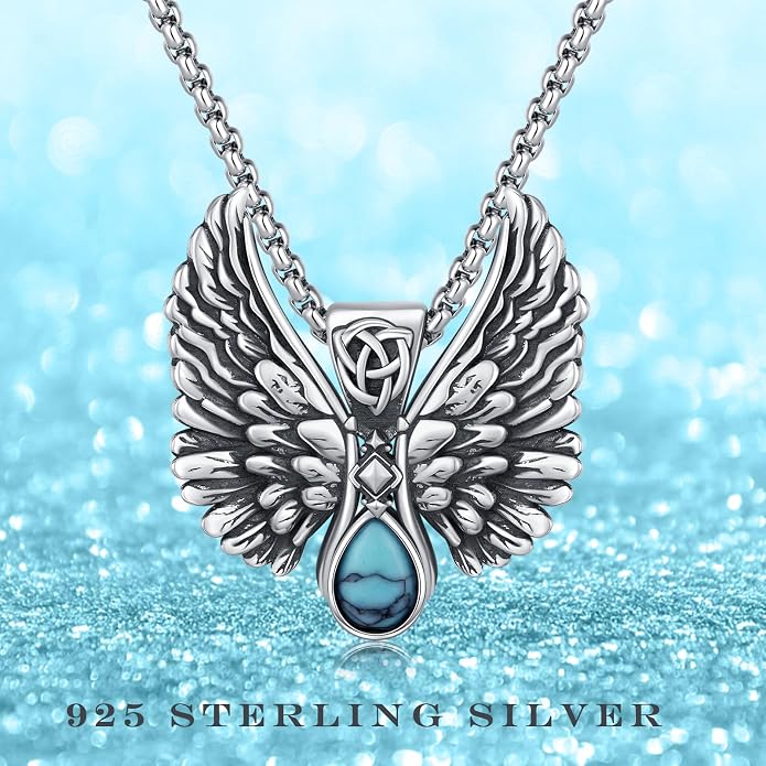 Viking Necklace for Men 925 Sterling Silver Rune Amulet Pendant Nordic Necklace Viking Jewelry Gift for Father Husband Son