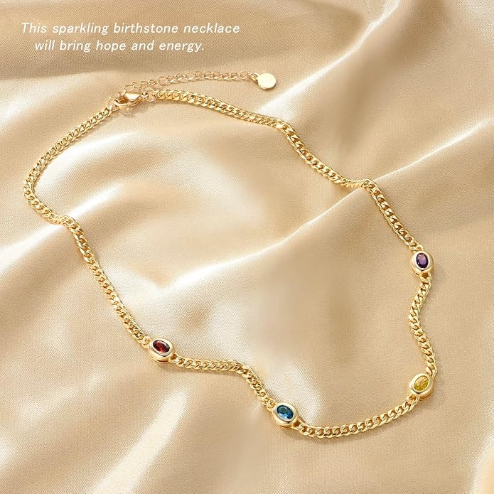 Natural Freshwater Baroque Pearl Necklace 14K Gold Plated Dainty Choker Necklace for Women Girls Snake Chain/Cuban Link/Paperclip/Ball Beaded Chain/Tennis Chain Fashion Jewelry for Gift