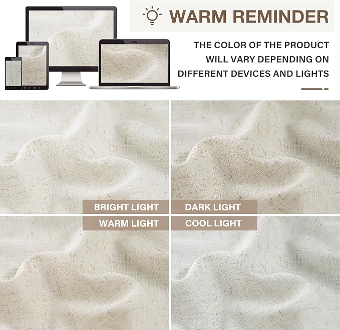 CAPALOCA Pinch Pleated Curtains Blackout, Linen Blackout Curtains 120 inches Long 2 Panels Set for Bedroom, Thermal Insulated Pinch Pleated Drapes for Living Room, 40"W x 120"L (Pack of 2), Dark Linen