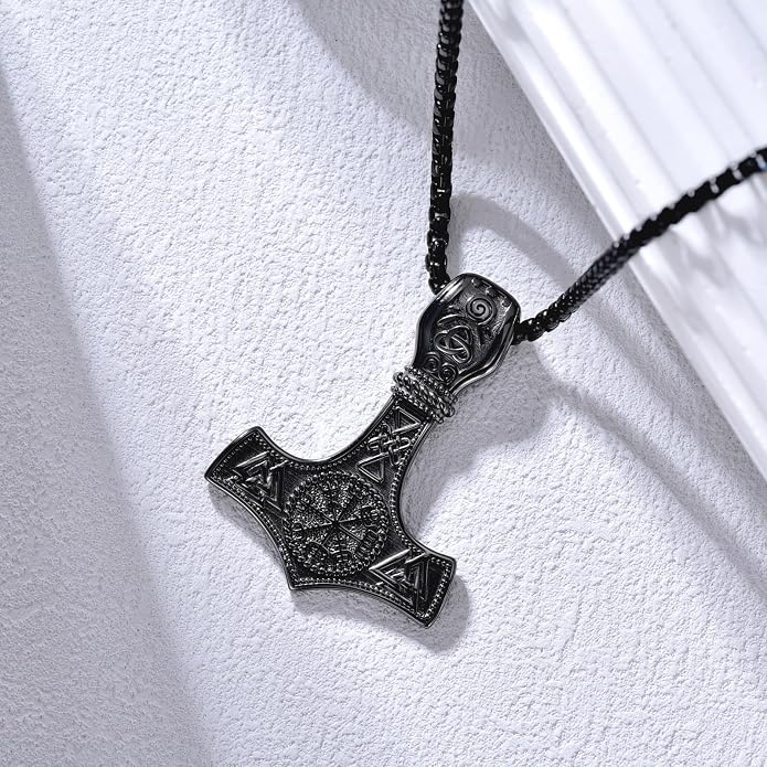 Viking Necklace for Men 925 Sterling Silver Viking Norse Pagan Jewelry Gifts for Women