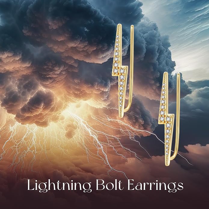 Ear Climbers Earrings for Women Sterling Silver Vintage Ear Crawler Earrings Jewelry Gifts for Women