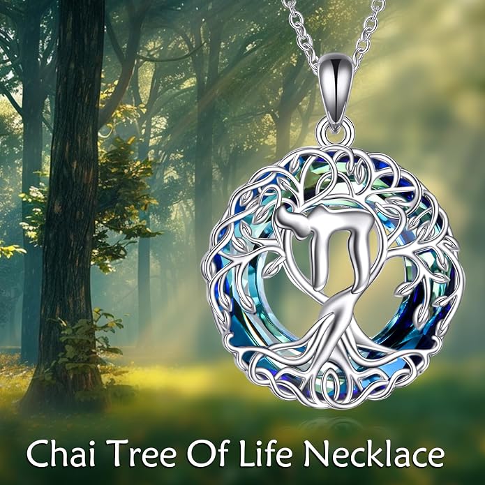YFN Tree of Life Necklace Sterling Silver Celtic Knot Tree Pendant Jewelry Gifts for Women Men