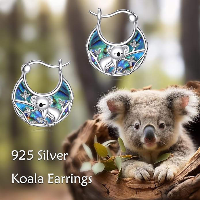 Tree of Life/Sunflower/Mountain/Daisy/Flower/Dragonfly/Butterfly/Earrings 925 Sterling Silver Hoop Earrings for Women