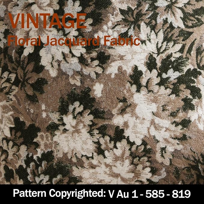 DEZENE Pack of 2 Vintage Floral Throw Pillow Covers 22x22 Boho Farmhouse Accents Chenille Square Decorative Pillow Cases for Living Room Couch Bed Home Decor, Green and Taupe