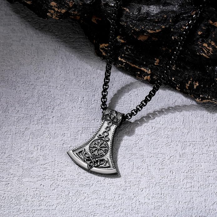 Viking Necklace for Men 925 Sterling Silver Viking Norse Pagan Jewelry Gifts for Women