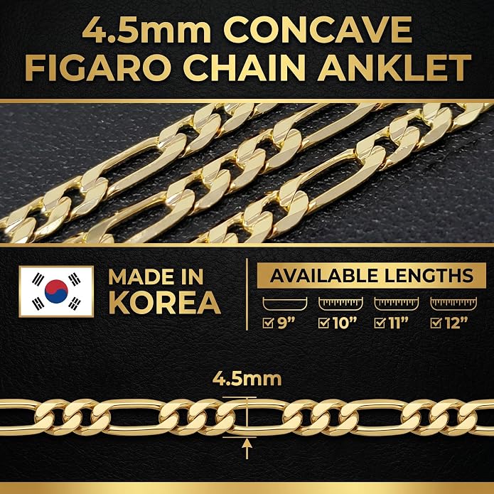 Gold Electroplated Anklet, Made in Korea