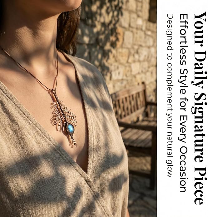 Natural Faceted Labradorite Pendant Necklace – Unique Stone of Magic & Transformation, Iridescent Flash Gemstone Jewelry, Handmade Healing Crystal Gift for Women, Birthday, Anniversary, Spiritual Awakening & Intuition