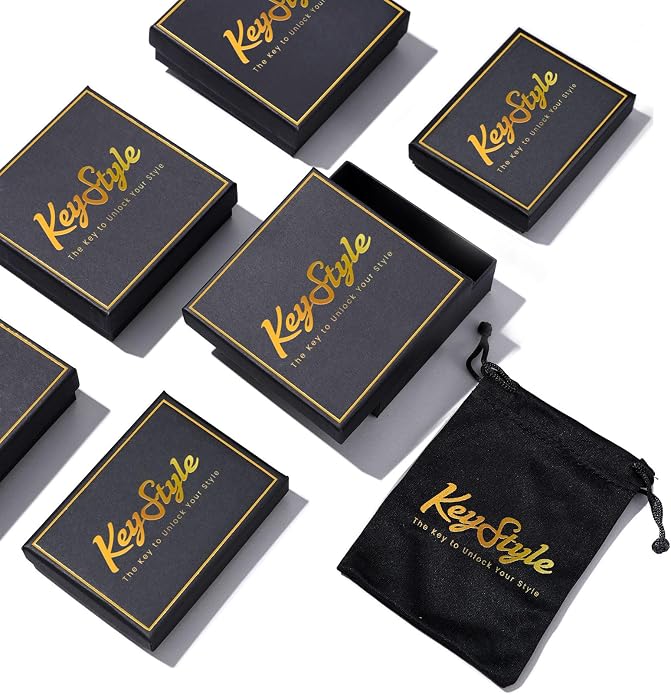 KeyStyle Bold Initial Letter Rings Adjustable, GoldChic Jewelry Women Gold Statement Ring Personalized Engraved Women’s Open Signet Ring for Party (Gold, White Gold, Black)