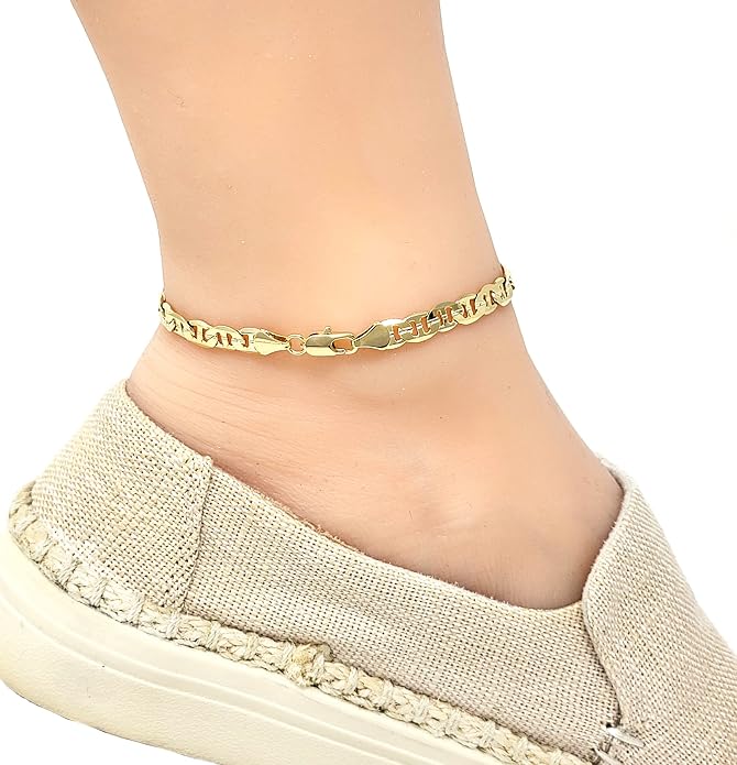 Gold Electroplated Anklet, Made in Korea