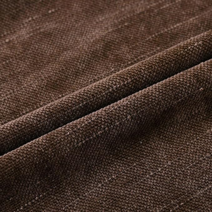 Set of 4 Soft Textured Decorative Throw Pillow Covers 26x26 Inch Cozy Farmhouse Cushion Cover Square Accent Pillow Cases for Bed Couch Sofa Living Room, Dark Brown