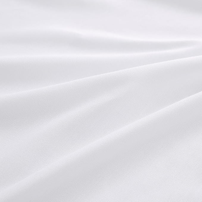 Aersas White Pinch Pleated Linen Curtains 78 Inch Long for Bedroom Pinch Pleat with Hooks Back Tab Light Filtering Boho Farmhouse Semi Sheer 78 Inch Curtain for Living Dining Room Cabin Closet