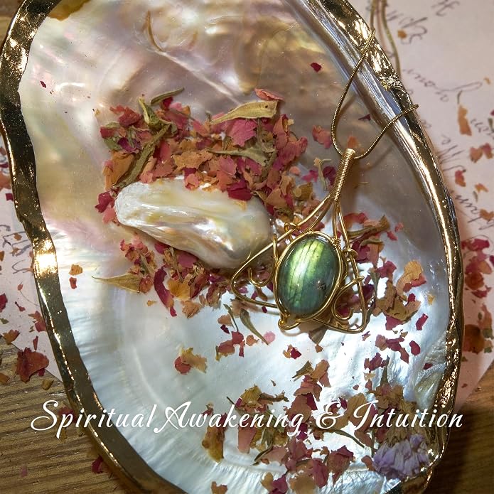 Natural Faceted Labradorite Pendant Necklace – Unique Stone of Magic & Transformation, Iridescent Flash Gemstone Jewelry, Handmade Healing Crystal Gift for Women, Birthday, Anniversary, Spiritual Awakening & Intuition