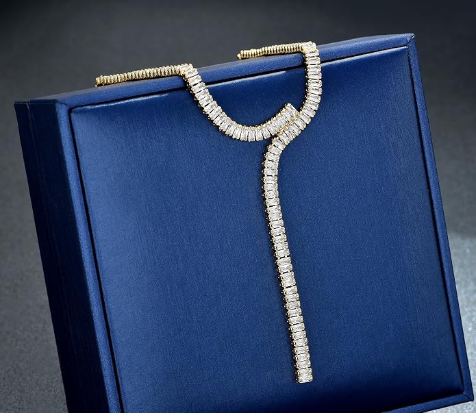 Natural Freshwater Baroque Pearl Necklace 14K Gold Plated Dainty Choker Necklace for Women Girls Snake Chain/Cuban Link/Paperclip/Ball Beaded Chain/Tennis Chain Fashion Jewelry for Gift