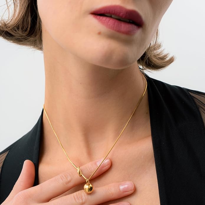 Non Tarnish Gold Necklace | Pendant Necklace 18k Gold Plated | Waterproof Jewelry| Necklaces for Women | Fashion Jewelry for Women