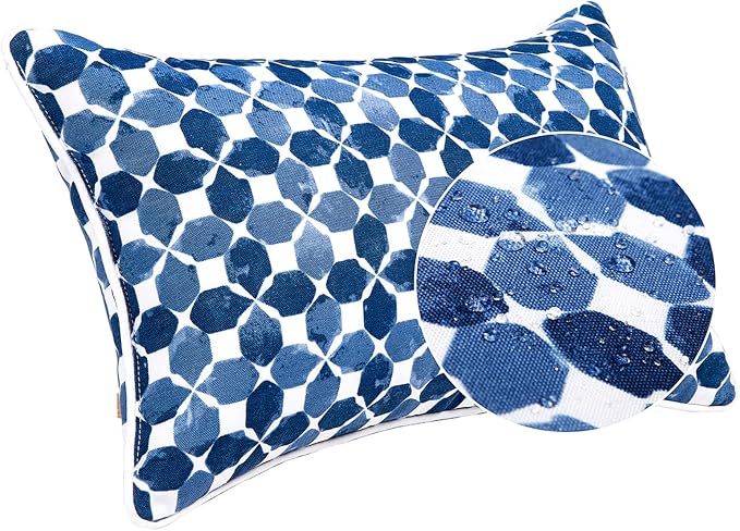 JMGBird Outdoor Throw Pillows Waterproof Outdoor Lumbar Pillow | 12x20 Pillows with insert sunbrella pillows Water-Repellent Decorative Cushions Outdoor Pillows for patio furniture