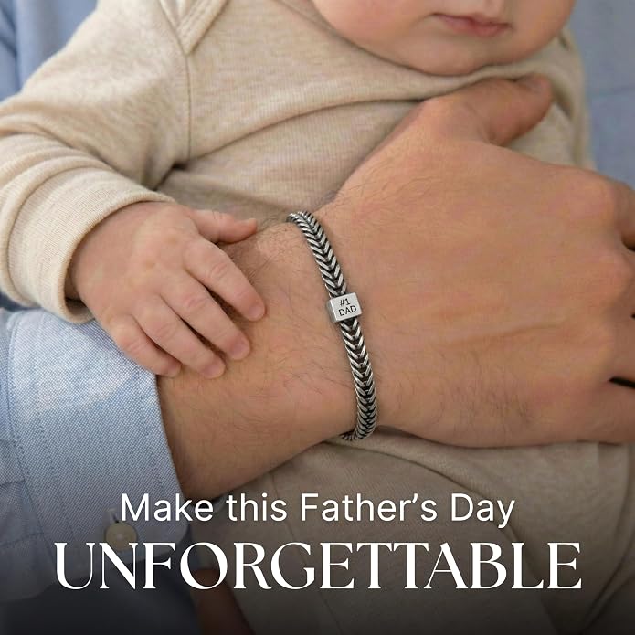 Galis Chain Bracelets For Men - Premium Stainless Steel, Silver, Gold Plated Non Tarnish - Mens Jewelry, Fathers Day Gift