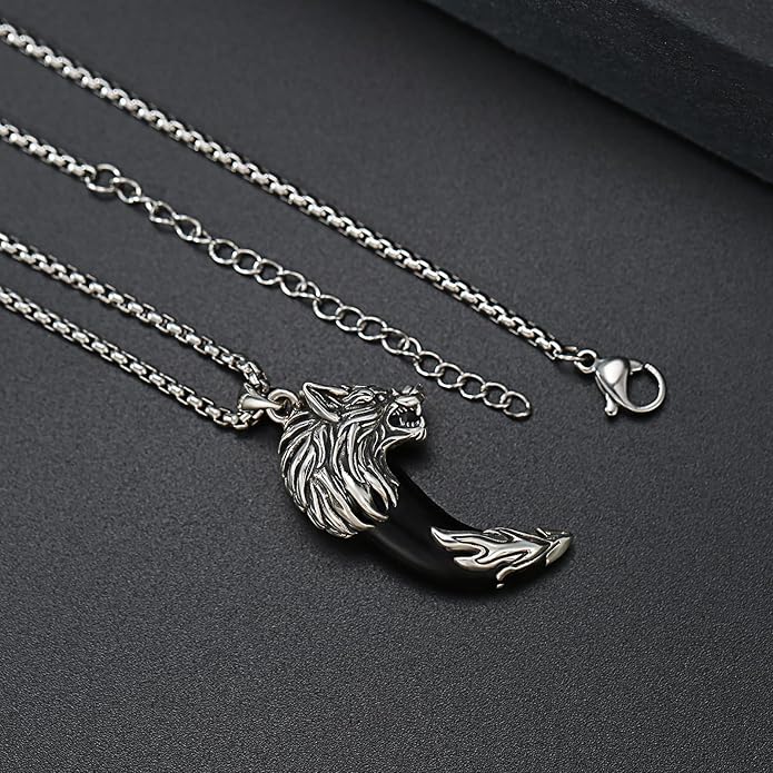 Viking Necklace for Men 925 Sterling Silver Nordic Viking Necklace Viking Amulet Jewelry Gifts for Men Women