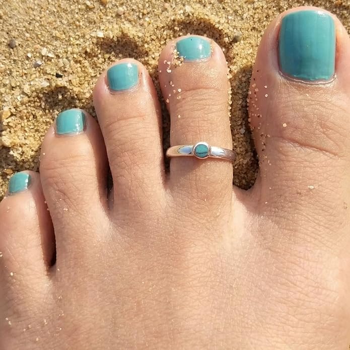 Sterling Silver Toe Ring, Handmade Adjustable Open Band, Minimalist Dainty Summer Beach Foot Jewelry for Women, Can Be Worn as Knuckle or Pinky Ring