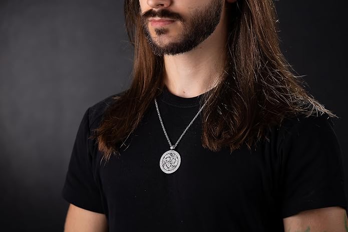 Baldur Jewelry - Viking Raven Crow Bird Necklace - Celtic Norse Odin Bird Raven Hugin Munin Pendant Necklace - Raven Wings Necklace - Raven Jewelry - Raven Skull Pendant - Raven Gifts