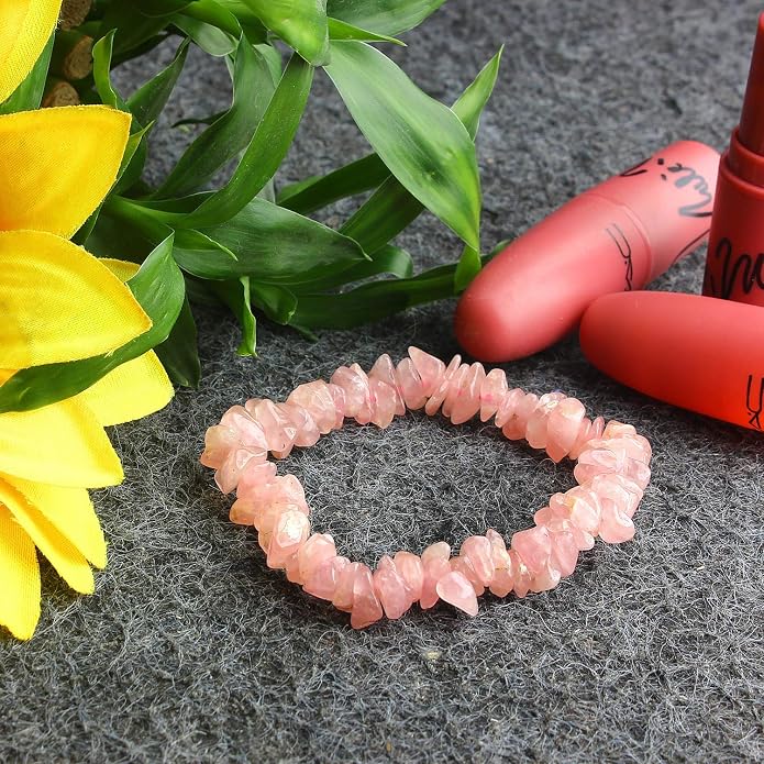 Arihant Gems And Jewels Reiki/Yoga Healing Crystal Stretchable Bracelet,100% Natural And Certified, Astrological Gemstone, Unisex Both For Men & Women - (8 Mm)
