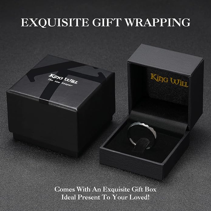 King Will Tungsten Carbide Wedding Ring for Men Women Promise Ring for Couple 2mm/4mm/6mm Black/Silver/Gold/Rose Gold Multi-faceted Shining Luster High Polished Wedding Band Comfort Fit