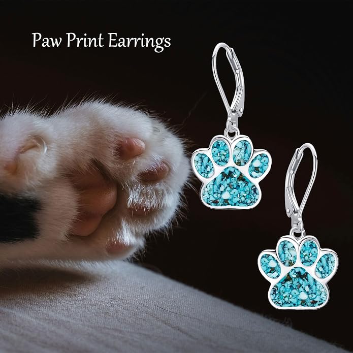 Butterfly/Paw Print/Highland Cow/Cat/Dog/Hummingbird/Dragonfly Earrings 925 Sterling Silver Animal Hypoallergenic Drop Dangle Earrings Animal Valentine's Day Jewelry for Women
