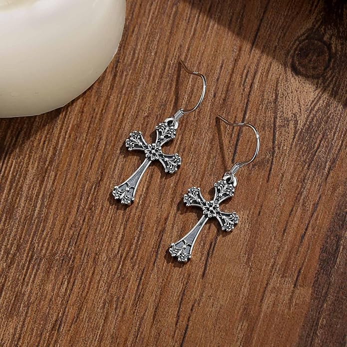 Vito 925 Sterling Silver Teardrop Earrings for Women, Moonstone Turquoise Drop Dangle Earrings Cat Snake Turtle Tree of Life Leverback Earrings Boho Jewelry Gift for Mom Wife