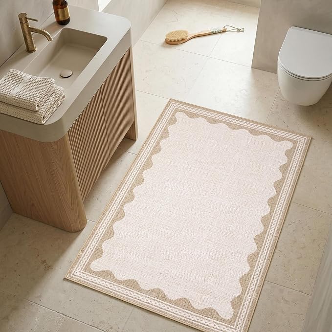 GarveeHome Scalloped Rug