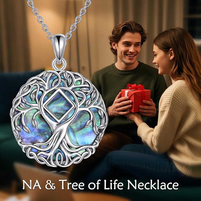 YFN Tree of Life Necklace Sterling Silver Celtic Knot Tree Pendant Jewelry Gifts for Women Men