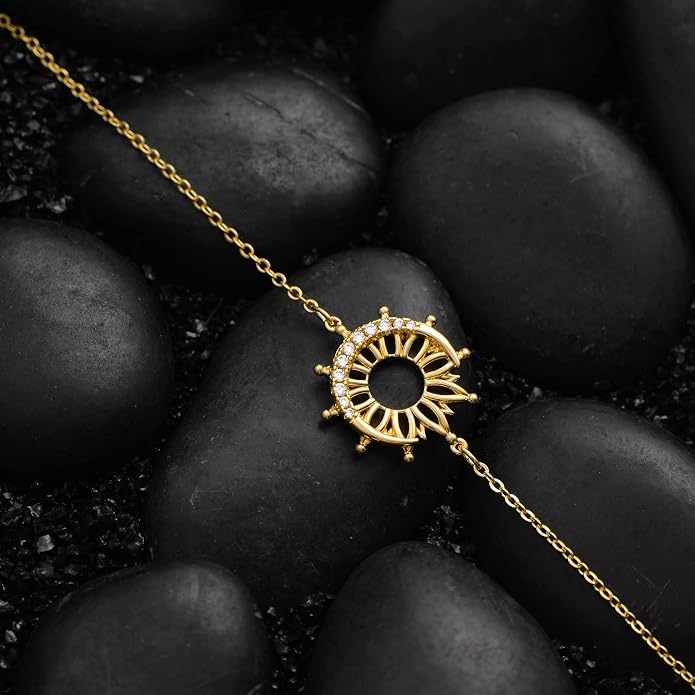 LOYATA Gold Bracelet Gold 14K Gold Filled Dainty Chain Simple Jewelry Gift for Women
