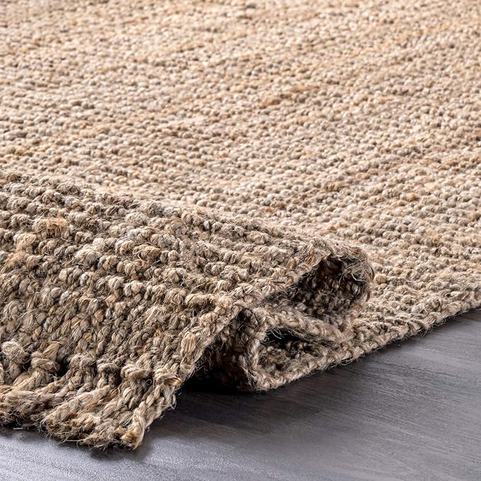 nuLOOM Daniela Natural Solid Flatweave Area Rug, 2' x 3'