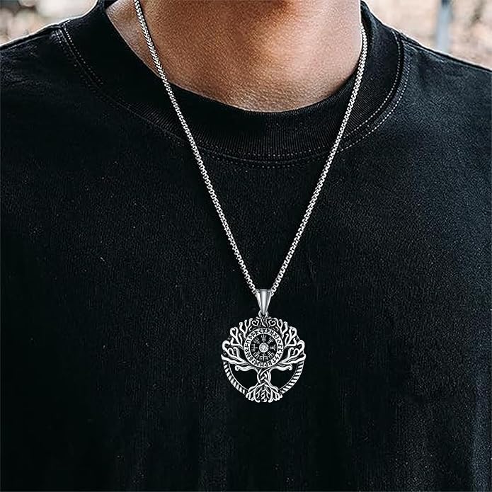 925 Sterling Silver Necklace for Men Women, Birthday Keepsake Jewelry Gifts for Mom Dad Friend