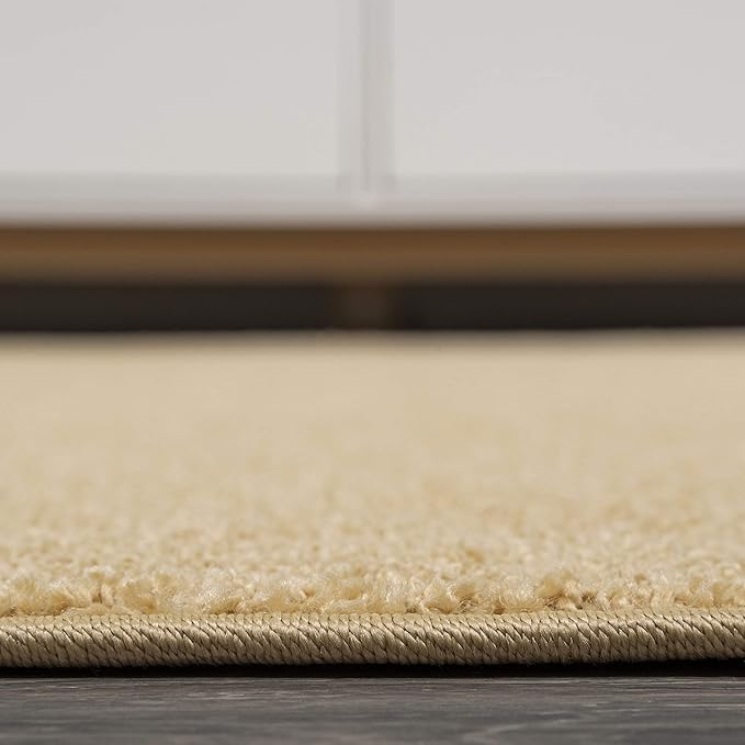 JONATHAN Y Haze Solid Low-Pile Mustard 7x7 Square Indoor Area Rug, Coastal,Bohemian,Minimalist,Classic, Easy-Cleaning for Living Room,Bedroom,Kitchen,Pet Friendly,Non-Shedding (SEU100B-7SQ)