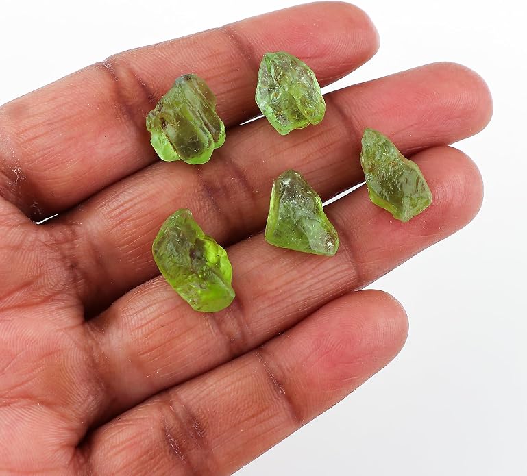 5pcs, Wholesale Raw Natural Gemstones and Crystals, Assorted Rough Stones, Bulk Loose Rock Supplies, DIY Crafts-Jewelry Making, Wire Wrapping, Gem Collection