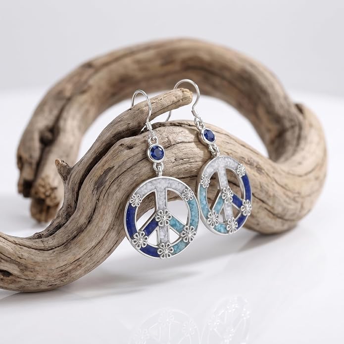 Silver Earrings Women Dangle Filigree/Abalone Shell/Turquoise Cowgirl Earrings Cat/Hummingbird/Chicken/Celtic Knot/Butterfly Jewelry Birthday Gifts for Women