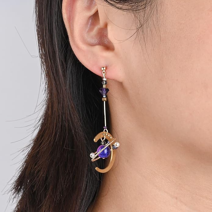 Celestial Sun Moon Star Earrings Dangle, Creative Planet Universe Drop Earrings Chic Mismatched Earrings For Women Jewelry Gifts
