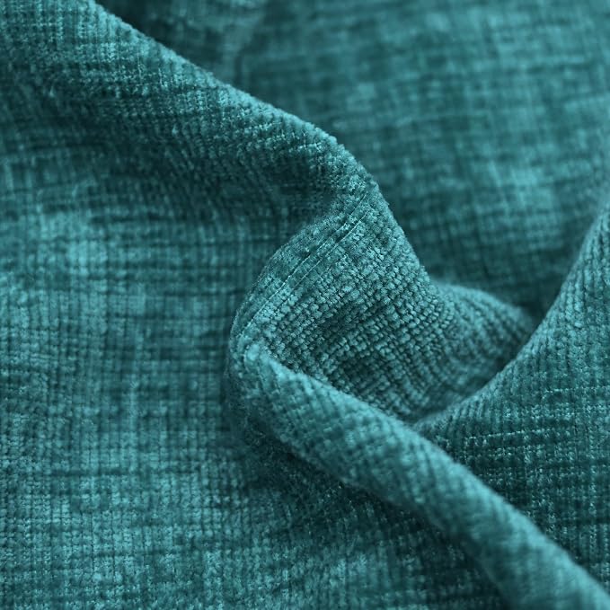 CaliTime Throw Pillow Covers Decorative 26 X 26 Inches Pack of 2 Cozy Chenille Cushion Cases for Couch Sofa Bed Living Room Home Teal