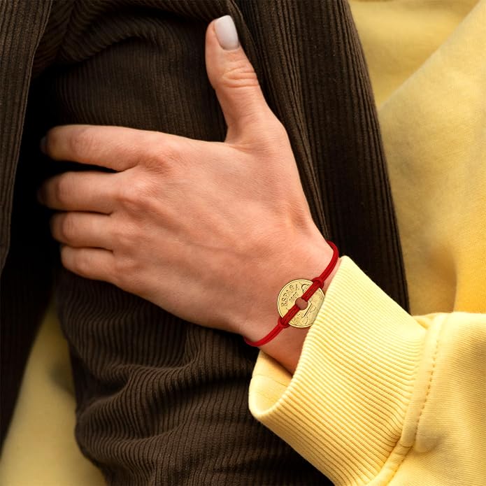 HOBBY OF KINGS Good Luck Coin Bracelet | 18k Gold Plated Wristband | Handmade Jewelry for Collectors and History Lovers