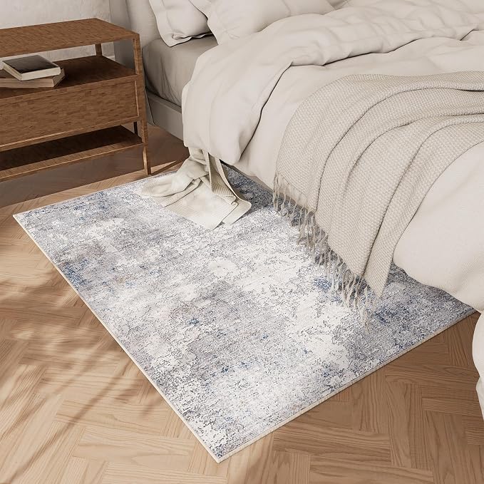 2x3 Washable Small Rugs for Entryway: Area Rug Non Slip Door Mat Indoor Entrance Soft Low Pile Throw Rugs for Inside Front Door Floor Bedroom Bedside Kitchen Nursery Kids Room Entry Home Office