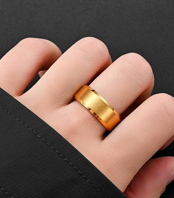 King Ring Tungsten 4/6/8/10mm Rings – Super Polished Matt Finish Tungsten Rings – Designed in USA