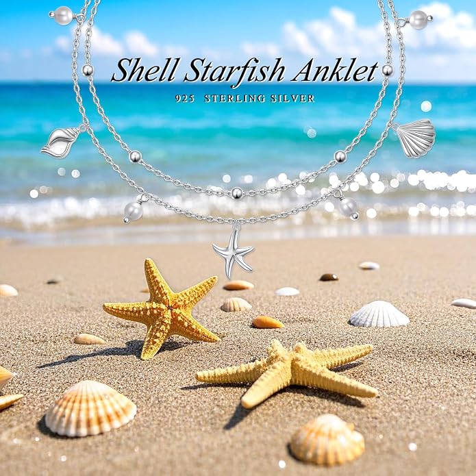 S925 Sterling Silver Ankle Bracelets Butterfly/Evil Eye/Anchor/infinity/Beach Anklet for Women Opal Moonstone Foot Chain Beach Jewelry