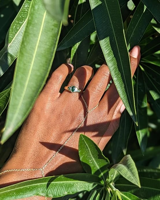 Faire de la Mode Waterproof Statement Chunky Ring in 14k Gold Plated Stainless Steel