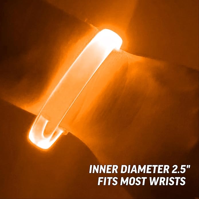 12 Magic Band Pack | Glow in The Dark | Flashing Light up for Concerts | Running Lights for Runners | Glow in The Dark Bracelets | Led Bracelet