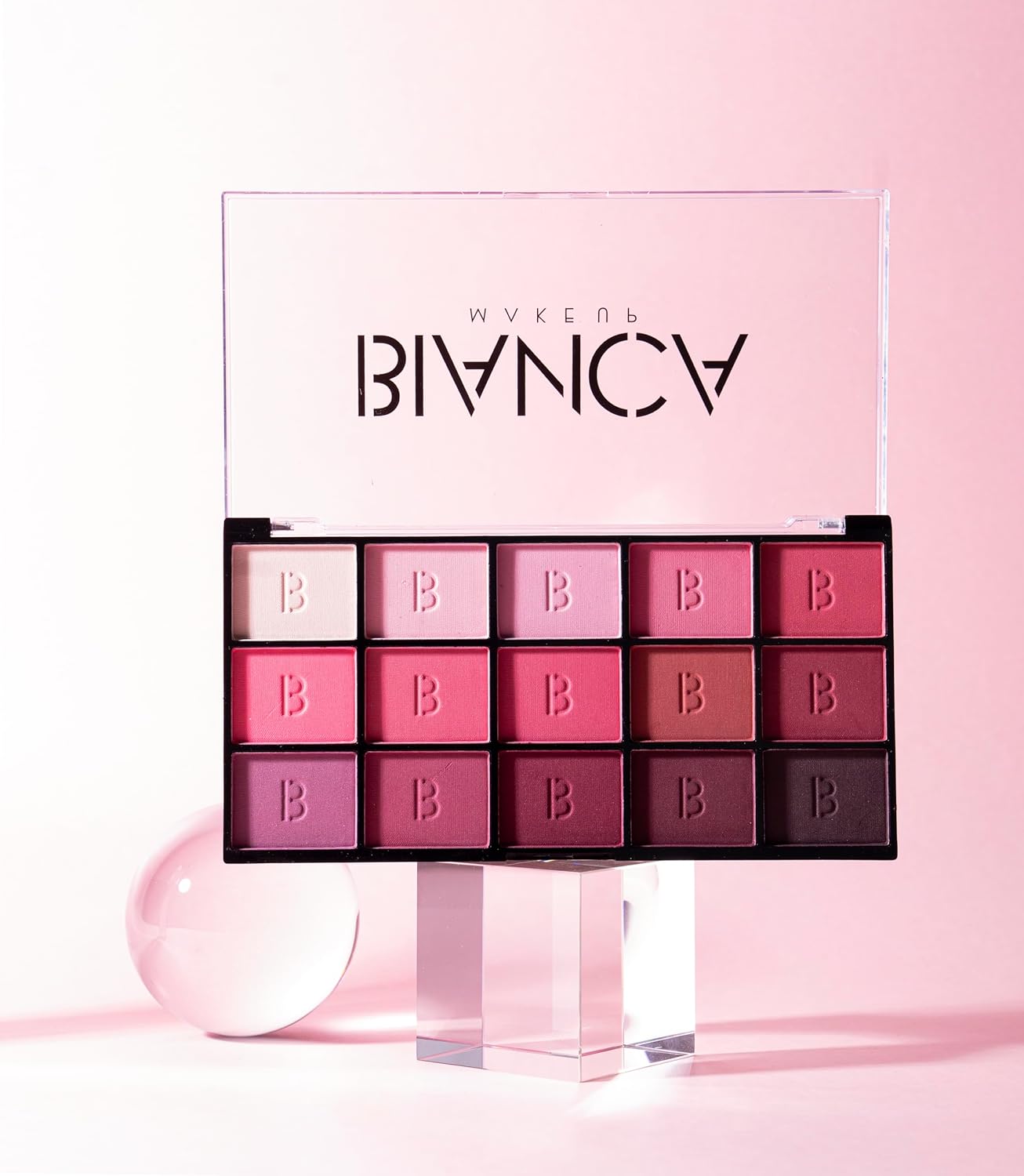 15 Colors Eyeshadow Palette | Versatile Range for Unlimited Eye Looks. (Rose)