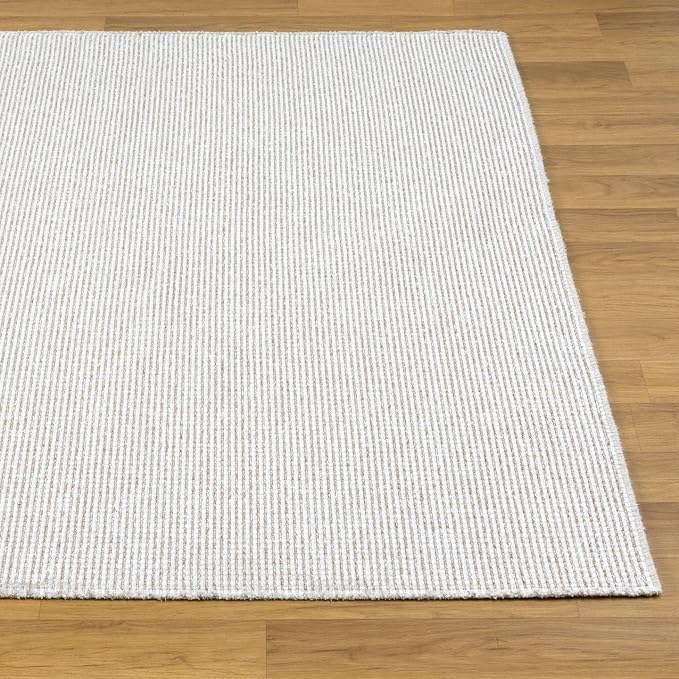 LUXE WEAVERS Two-Tone Fringed Area Rug Beige 2x3