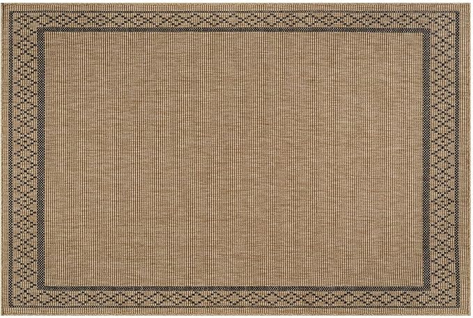 Luul Home Easy Jute Rugs 2x3 Frame Natural Color Living Room Indoor Outdoor Door Mat for Patio and Kitchen Rug High Traffic Washable Easy to Clean Solid Boho Woven Design Carpet (2 x 3)